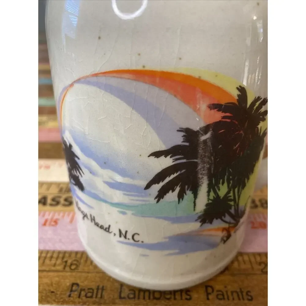 VINTAGE Outer Banks NC Nags Head Ceramic Beer Stein Coffee Mug OBX Hatteras NC